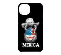 Kettlebell Lifting Weights Lunettes de Soleil Bandana Drapeau américain Coque pour iPhone 13