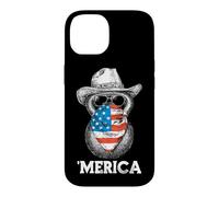 Kettlebell Lifting Weights Lunettes de Soleil Bandana Drapeau américain Coque pour iPhone 14