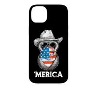 Kettlebell Lifting Weights Lunettes de Soleil Bandana Drapeau américain Coque pour iPhone 14 Plus