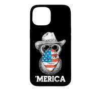 Kettlebell Lifting Weights Lunettes de Soleil Bandana Drapeau américain Coque pour iPhone 15