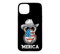 Kettlebell Lifting Weights Lunettes de Soleil Bandana Drapeau américain Coque pour iPhone 15 Plus
