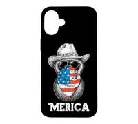 Kettlebell Lifting Weights Lunettes de Soleil Bandana Drapeau américain Coque pour iPhone 16 Plus