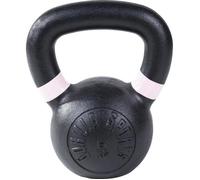 Gorilla Sports® Kettlebell - Poids de 4 à 32 kg, avec Poignée, en Fonte, Noir avec marques couleur - Haltère à Boule, Bouilloire de Poids, Musculation, Entraînement, Exercice, Fitness, Gym, Domicile