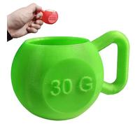 Kettlebell Protein Scoop (30G), Funny Measuring Scoop for Protein Powder, Coffee, Grains, Novelty Little kettle bell Weightlifting Gift for Weightlifter, Fitness Enthusiast, Gym Rat (Green,1-Pack)