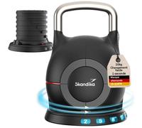 Skandika Haltères Paino - Haltères réglables - 1,5 à 24 kg - Haltères courtes, haltères longues, kettlebell, set d'haltères, haltères, disques d'haltères - Haltères réglables pour la maison, la salle