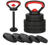 Kettlebell réglable - SPRINGOS - 10 kg - Poignée ergonomique - 5 disques ajustables - Mixte