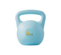 Kettlebell rempli d'eau 6 kg en polyéthylène souple pour les entraînements de gym à domicile et la musculation (bleu clair, A)