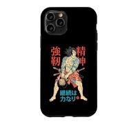 Kettlebell Samurai Warrior Gym Workout Japanese Kanji Coque pour iPhone 11 Pro