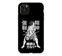 Kettlebell Samurai Warrior Gym Workout Japanese Kanji Coque pour iPhone 11 Pro Max
