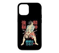 Kettlebell Samurai Warrior Gym Workout Japanese Kanji Coque pour iPhone 12/12 Pro