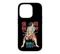 Kettlebell Samurai Warrior Gym Workout Japanese Kanji Coque pour iPhone 14 Pro