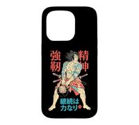 Kettlebell Samurai Warrior Gym Workout Japanese Kanji Coque pour iPhone 15 Pro