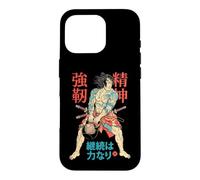 Kettlebell Samurai Warrior Gym Workout Japanese Kanji Coque pour iPhone 16 Pro