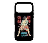 Kettlebell Samurai Warrior Gym Workout Japanese Kanji Coque pour iPhone 17 Pro Max