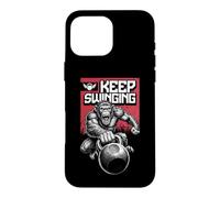Kettlebell Singe Keep Swinging Chimpanzé Gym Singe Coque pour iPhone 16 Pro Max