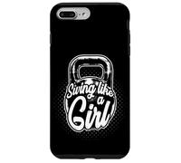 Kettlebell Swing Like A Girl Gym Swing Coque pour iPhone 7 Plus/8 Plus