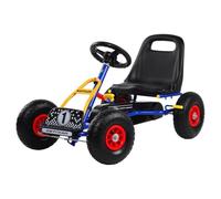 KETTLER Kettcar Retro Voiture à pédale, avec pneus pneumatiques, pour enfants à partir de 3 ans, design rétro, frein à main, bleue