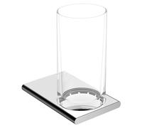 KEUCO EDITION 400 porte-verre, verre cristal véritable, 11550019000, Couleur: Chromé