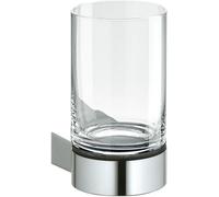 KEUCO Porte-verre Plan 14950019000 chromé avec verre en christal