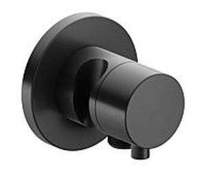 Keuco 59548131201 inverseur à 3 voies Comfort Select , support de douche, poignée match0 , rond, chrome noir brossé