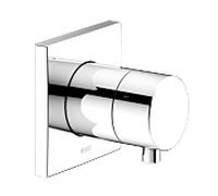 KEUCO IXMO Vanne d'inà encastrer pour 3 consommateurs avec poignée Comfort, avec arrêt, rosace carrée, 59549011002, Couleur: Chromé