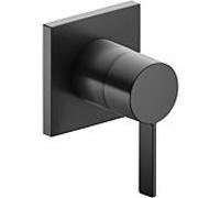 Keuco 59551139502 Mitigeur de douche à encastrer, carré, chromé noir brossé