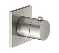 Keuco 59553050002 mitigeur thermostatique à encastrer, carré, nickel brossé