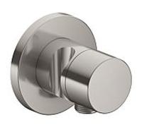 Keuco dérivation à 2 voies dissimulée, support de douche, poignée Pure, ronde, finition en acier inoxydable