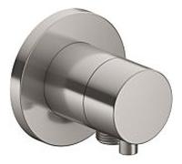 Keuco 59556071101 Vanne de dérivation à 2 voies dissimulée, raccord de tuyau, poignée Comfort Select , ronde, finition Inox