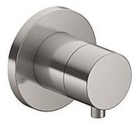 Keuco 59557071001 Vanne d'arrêt / inverseur à 2 voies dissimulée, poignée Comfort Select , ronde, finition Inox