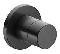 Keuco 59557130001 Vanne d'arrêt / inverseur 2 voies dissimulée, poignée Pure, ronde, chrome noir brossé