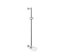 KEUCO IXMO barre de douche avec support, 858 mm, rosace ronde, 59585010921, Couleur: chromé/blanc