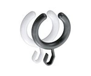 Keuco anneau de Plan 14927000103 à moitié ouvert, 10 pièces, blanc