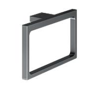 KEUCO Anneau porte-serviettes EDITION 11 pivotant forme fermée Chrome noir brossé 11121130000
