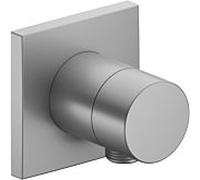 Keuco arrêt et de dérivation à 3 voies dissimulée, raccord de tuyau, poignée Pure, angulaire, finition aluminium