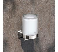 KEUCO Distributeur de savon liquide AVENO 180 ml gaz à tulipe cristal véritable mat Chromé