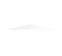 KEUCO Tablette de douche d'angle AVENO 14657510000 - fixation cachée - Blanc mat