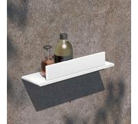 KEUCO AVENO Tablette de douche avec raclette à vitres, fixation cachée, 14659510000, Couleur: Blanc mat