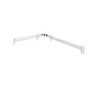 Keuco Axess douche/bain main courante 35011176801 aluminium argent anodisé/chromé, 650 x 850 mm