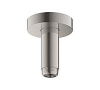 Keuco bras de douche 51689070100 finition inox, saillie 100 mm, pour raccordement au plafond G 2000 / 2