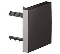 KEUCO Cache universel 59949350002 carré, pour interrupteur de tuyau, noir titane brossé