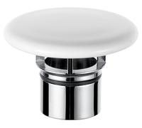 KEUCO cache-valves en céramique pour garniture d'écoulement et de trop-plein CLOU, blanc, 59990310000