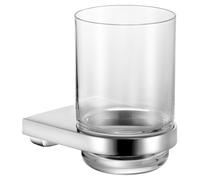 KEUCO COLLECTION MOLL Porte-verre, chromé, verre en cristal véritable, 12750019000