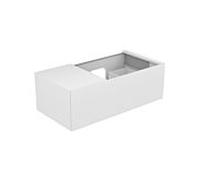 Keuco Edition 11 Meuble sous-lavabo 31154, 1 tiroir Ã casseroles, avec Ã©clairage intÃ©rieur LED, 1050 x 350 x 535 mm, Corps/Avant: Blanc laquÃ© brillant / Blanc laquÃ© brillant - 31154210100