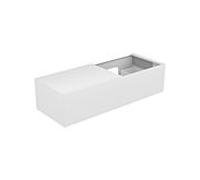Keuco Edition 11 Meuble sous-lavabo 31166, 1 tiroir Ã casseroles, 1400 x 350 x 535 mm, Corps/Avant: Blanc laquÃ© brillant / Blanc laquÃ© brillant - 31166210000