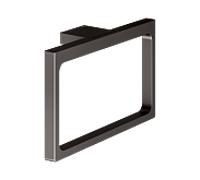 KEUCO Edition 11 anneau porte-serviettes 11121350000 fermé, 26 cm, titane brossé noir