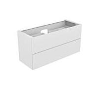 Keuco Edition 11 armoire 31362270000 140 x 70 x 53,5 cm, le verre dépoli, laque et blanc