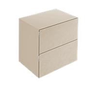 Buffet Keuco Edition 11 Art 32542810800 80x70x49cm, 2 tiroirs frontaux, finition satinée, céramique, sable, Sahara