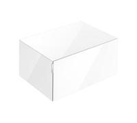 KEUCO EDITION 11 ART Buffet, 1 tiroir frontal, 800x350x490mm, avec éclairage LED, 32541830801, Corps/Avant: Blanc verre / Blanc verre