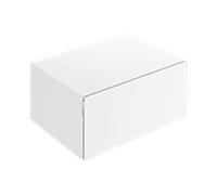 Keuco Edition 11 Art Buffet 32541310800 80x35x49cm, façade coulissante 2000 , laque satinée, verre satiné, blanc